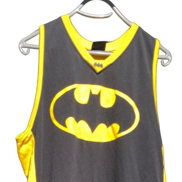 Batman DC Comics Mens Size L ? Basketball Jersey Tank Top Sleeveless Shirt #00 - Picture 2 of 3